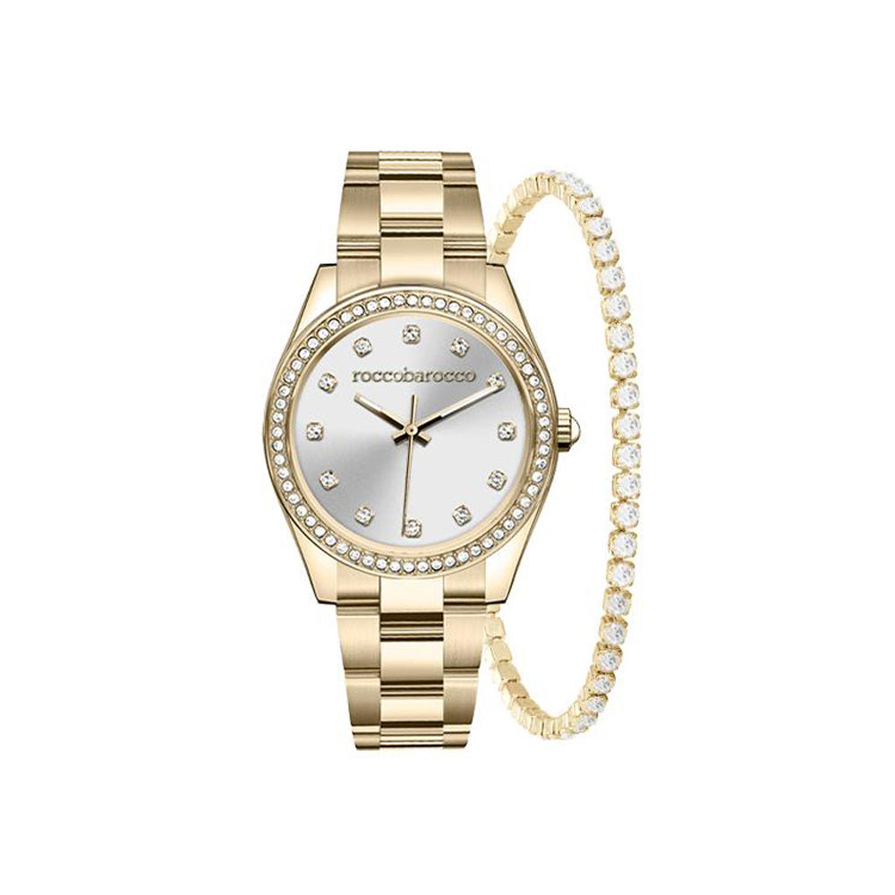 Conjunto de reloj y pulsera para mujer Roccobarocco RB.2579-05M