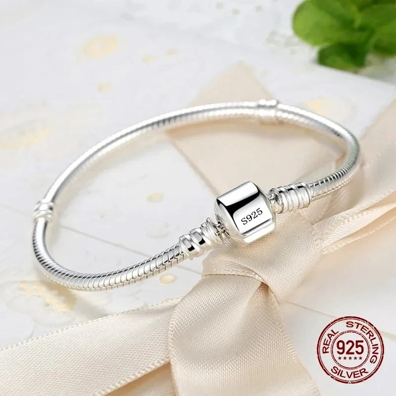 Pulsera Moderna de Plata 925 – Perfecta para Charms