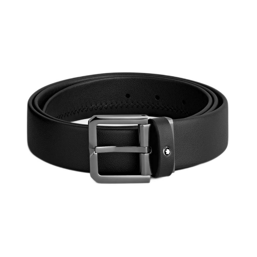 Cinturón Montblanc con hebilla cuadrada para hombre 199648