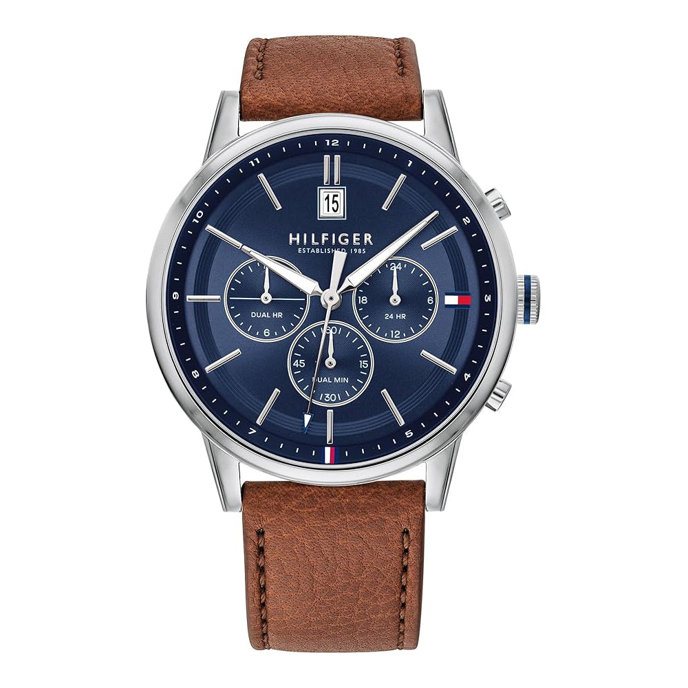 Reloj Tommy Hilfiger Kyle 1791629 para hombre con doble temporizador.