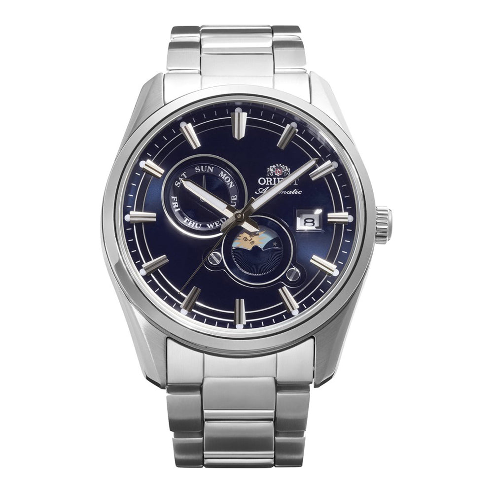 Reloj para hombre Orient Stretto sol y luna automático RA-AK0315L30B