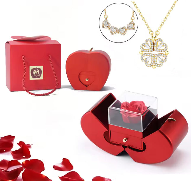 Collar Mujer Romántico de Tréboles Magnéticos