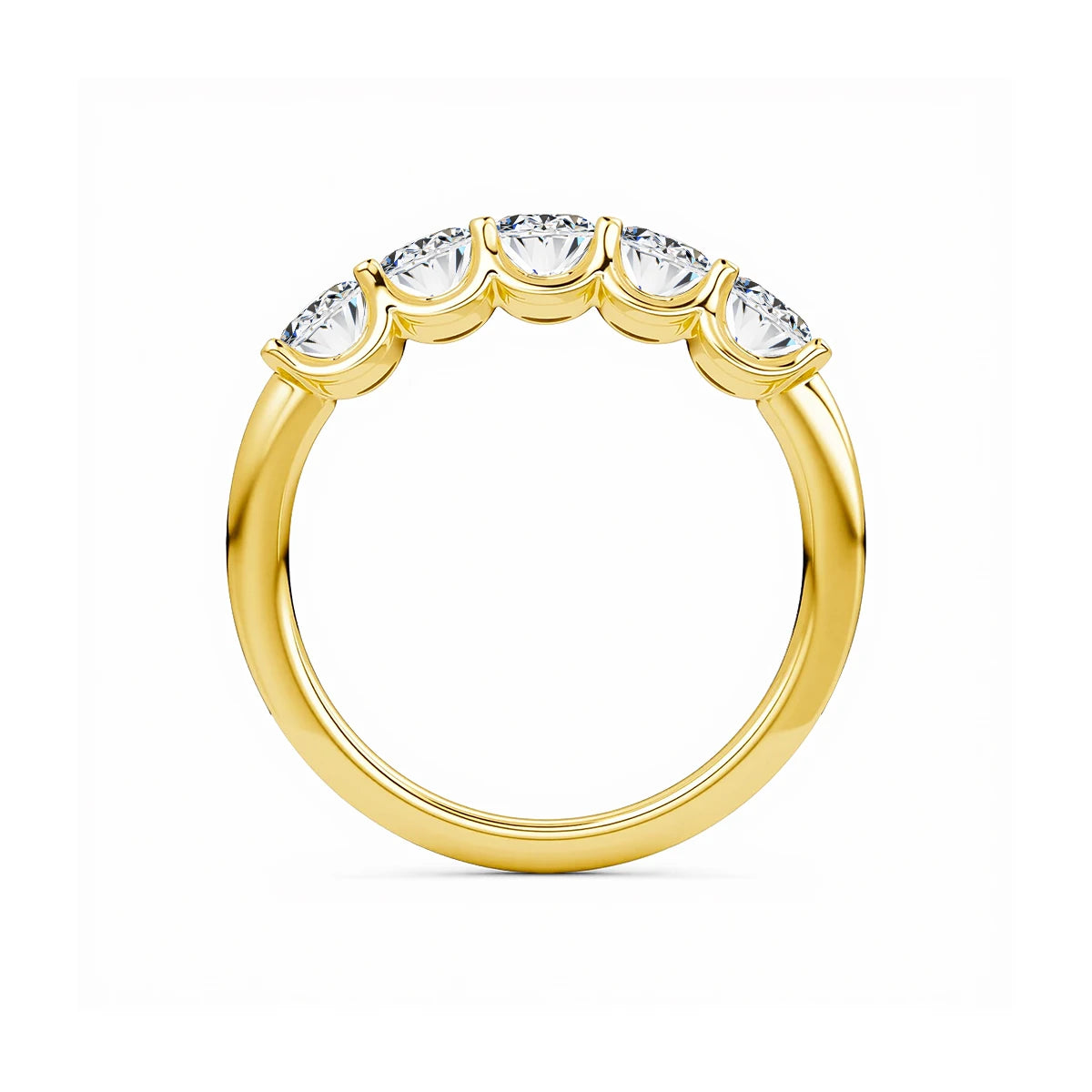 Anillo mujer de Compromiso en Oro 14K con Moissanita Ovalada