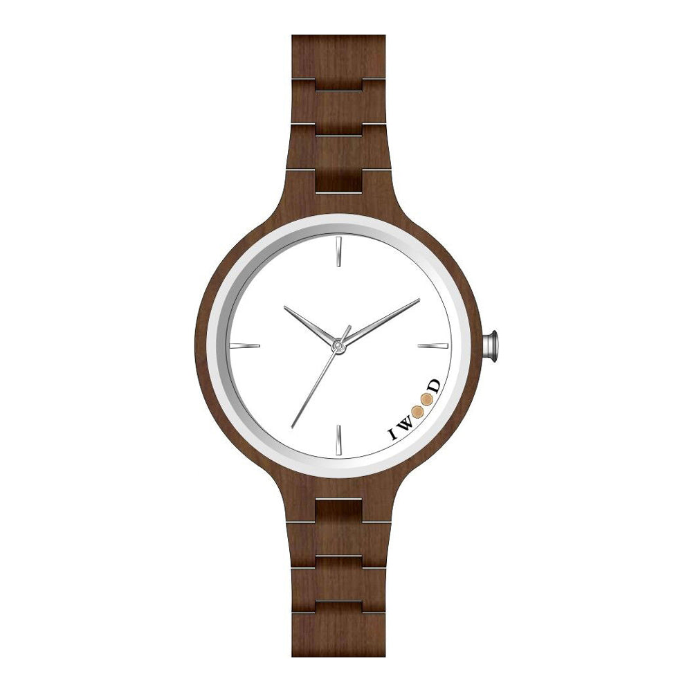 Reloj Iwood de madera auténtica para mujer IW18442003