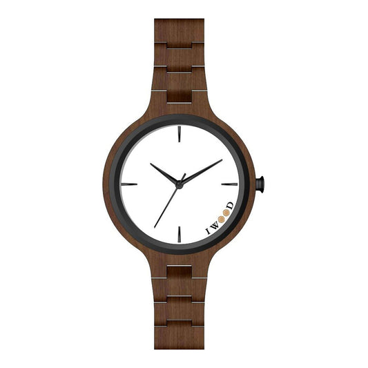 Reloj Iwood de madera auténtica para mujer IW18442004