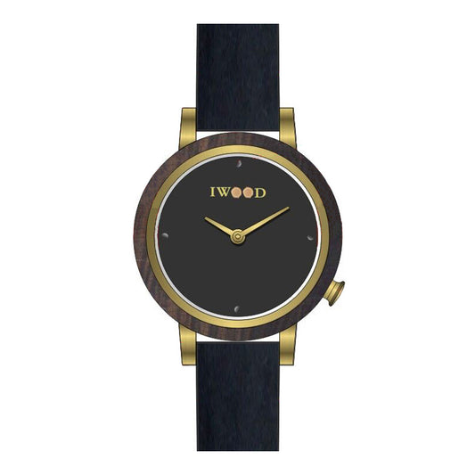 Reloj Iwood de madera auténtica para mujer IW18443001