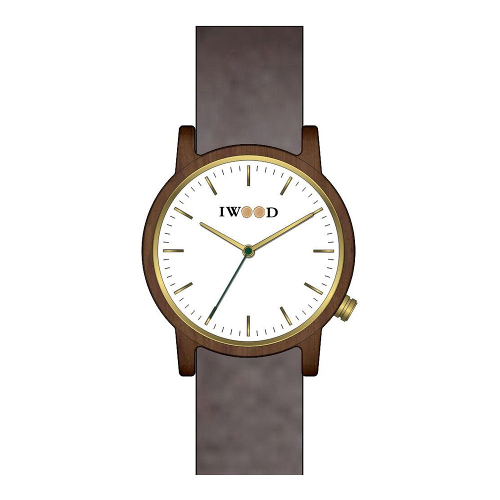 Reloj Iwood de madera auténtica para hombre IW18444003