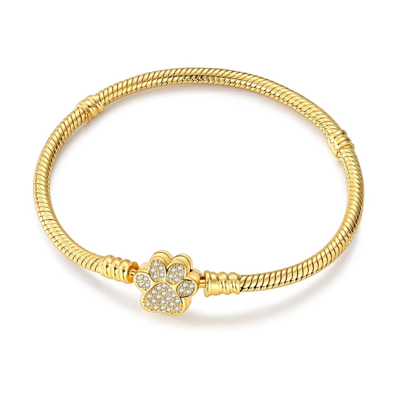 Pulseras Modernas en Oro Ideal para Charms