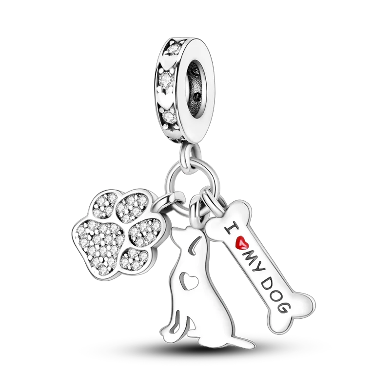 Conjunto de Charms en Plata de Ley 925