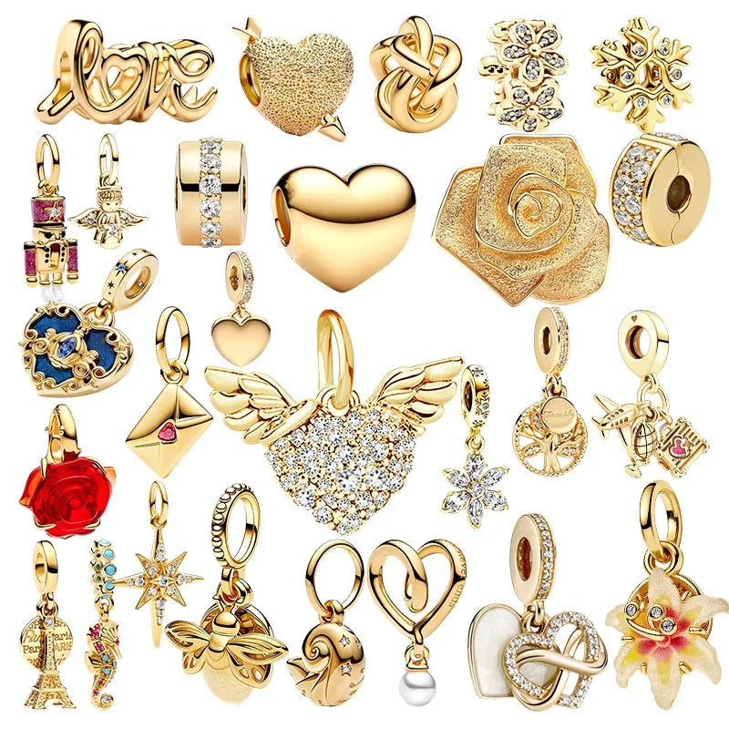 Conjunto de Charms Colgantes en color Oro