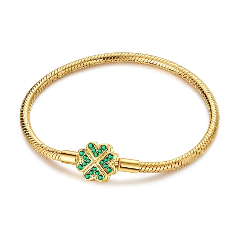 Pulseras Modernas en Oro Ideal para Charms