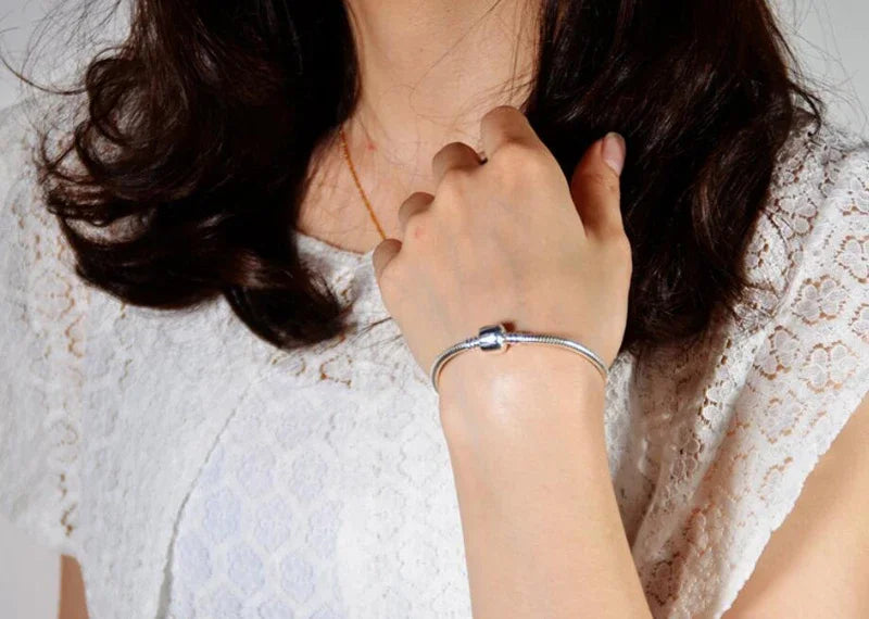 Pulsera Moderna de Plata 925 – Perfecta para Charms