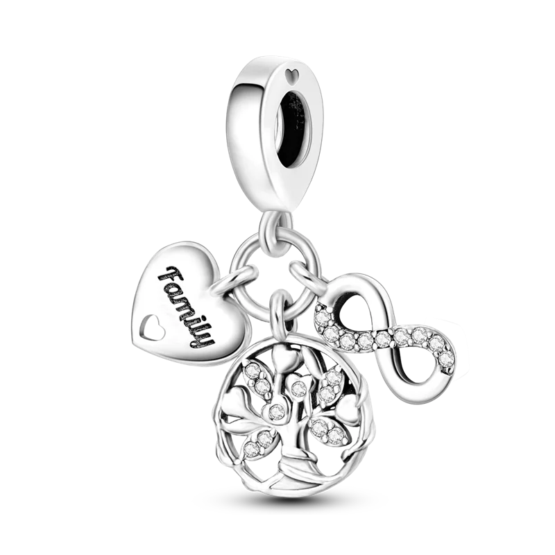 Conjunto de Charms en Plata de Ley 925